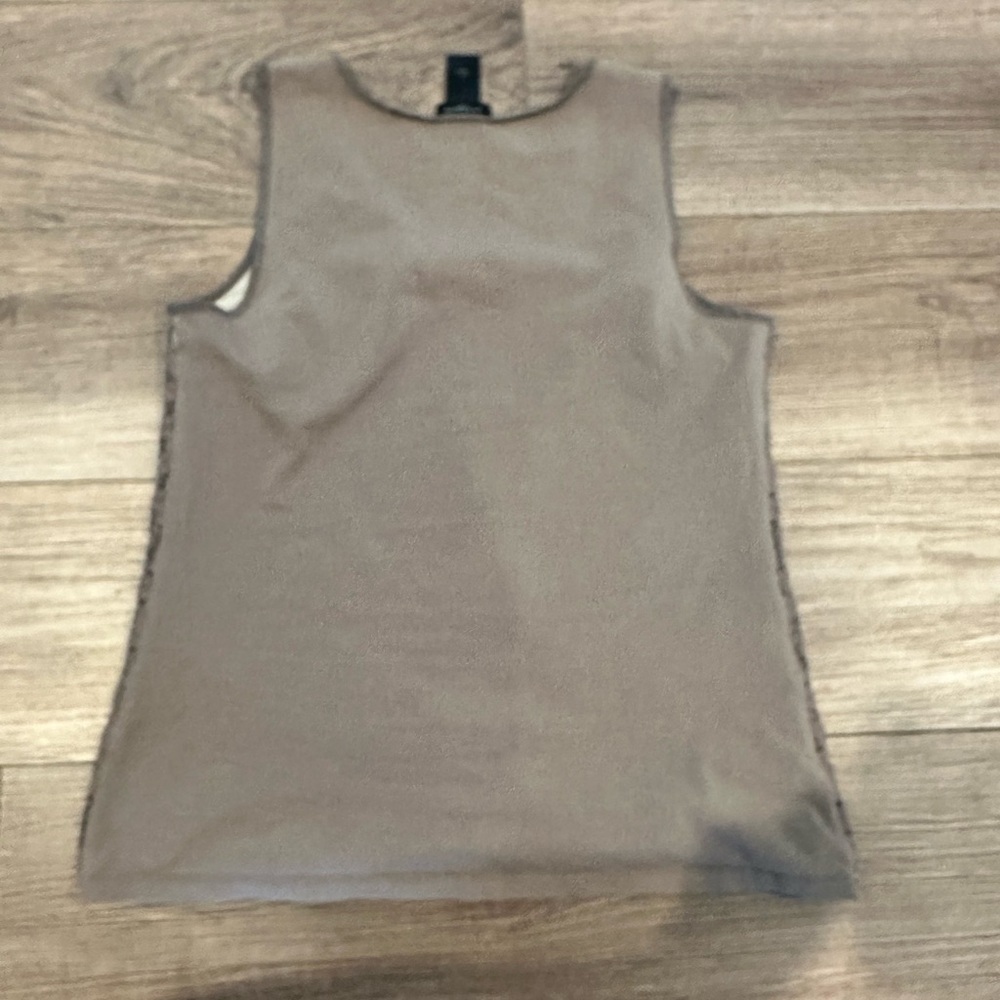Ann Taylor Lace Brown Tank Blouse Size Small - Picture 4 of 4